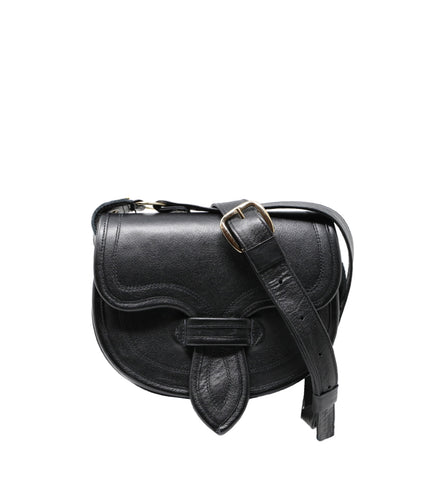 Medallo Black Leather Bag