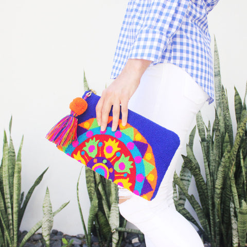 Buena Fortuna Azul Clutch