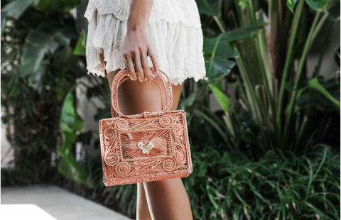 Mariposa Box Clutch in Blush Nude