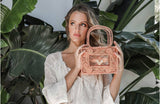 Mariposa Box Clutch in Blush Nude